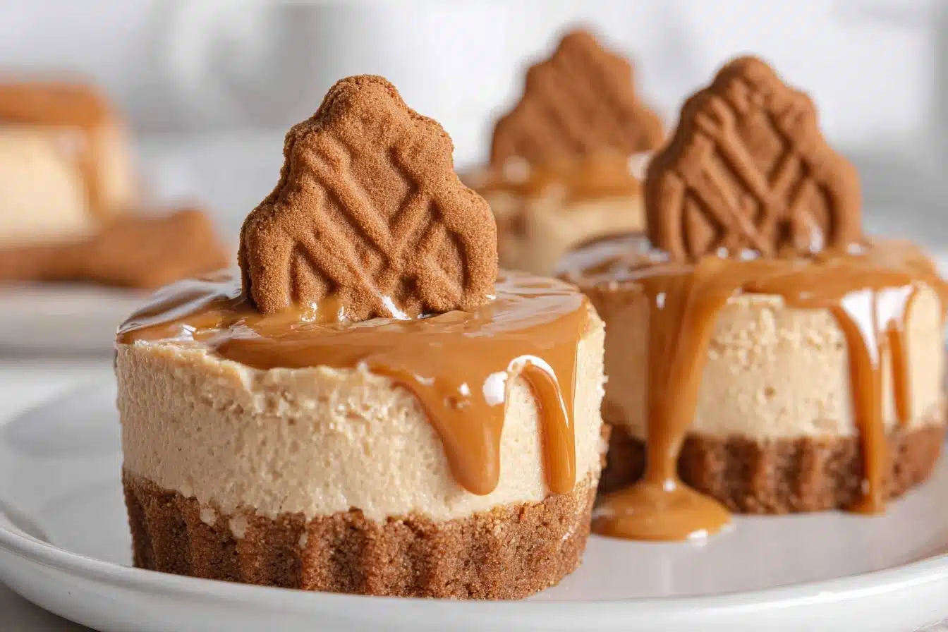 Vegan Cookie Butter Cheesecakes Recipe - Recipe Image