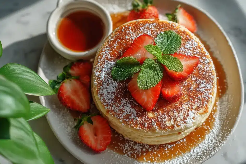 Strawberry Soufflé Pancake Donuts Recipe
