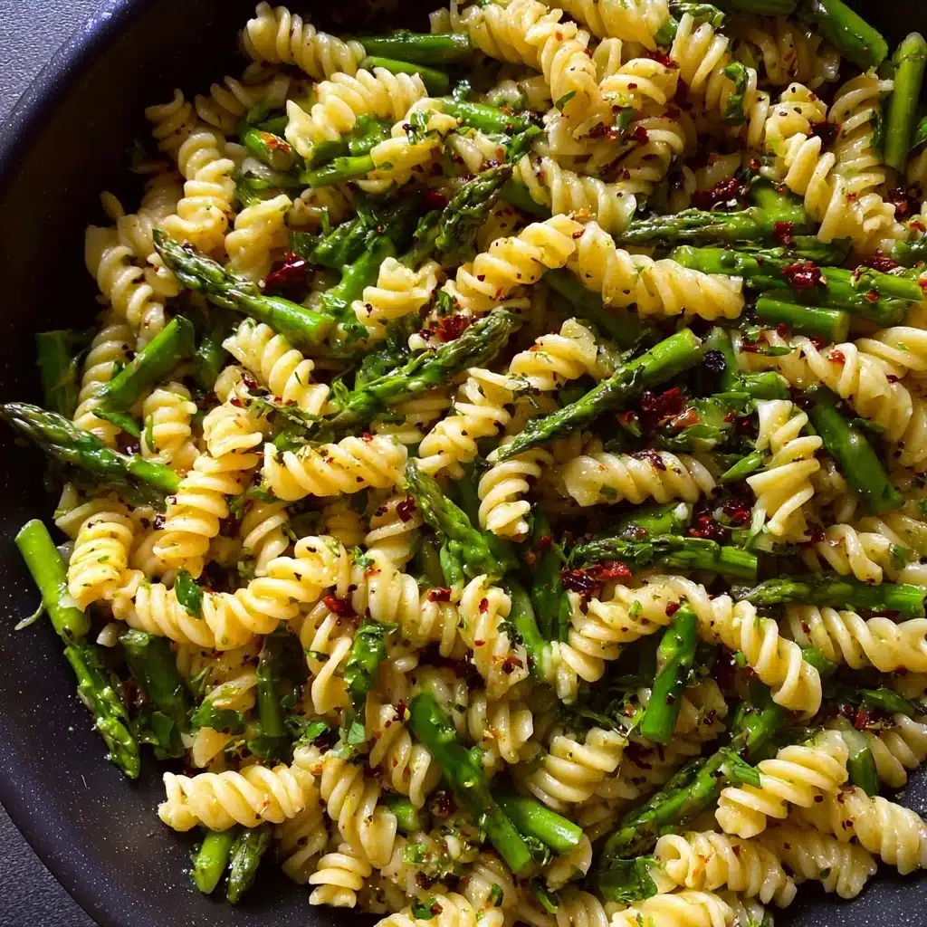 Roasted Asparagus Lemon Butter Pasta Salad Recipe - Recipe Image