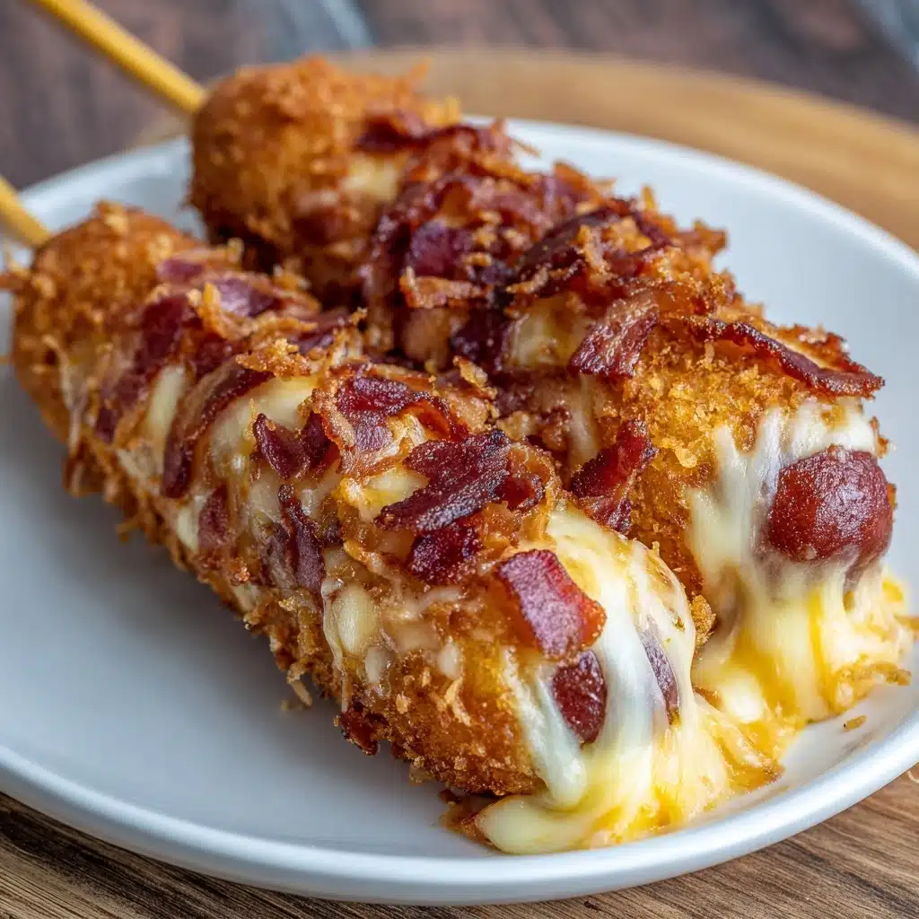 Deep-Fried Bacon Cheeseburger Corn Dogs Recipe - Recipe Image