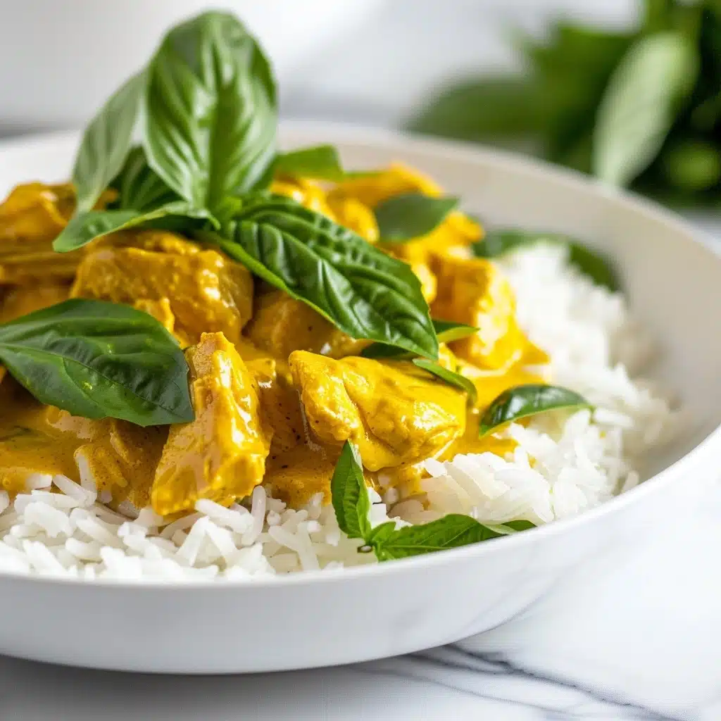 Basil Chicken with Coconut Curry Sauce Recipe - Recipe Image