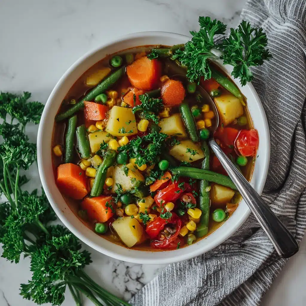 Hearty Homemade Vegetable Soup Recipe - Recipe Image