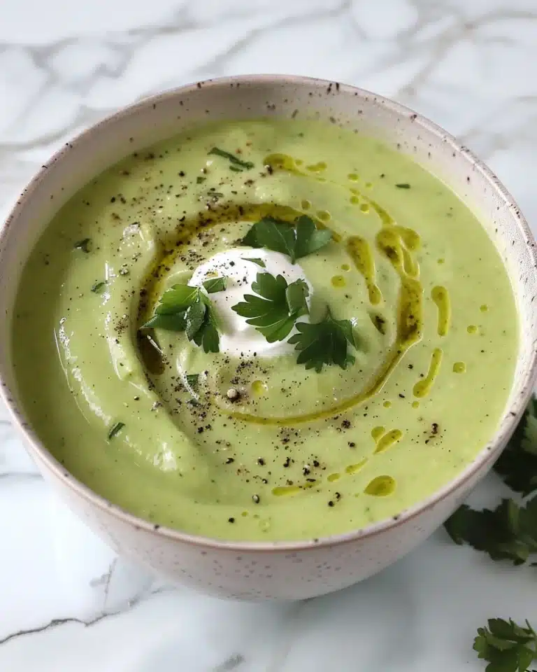 Creamy Zucchini Soup with Yogurt & Herbs Recipe