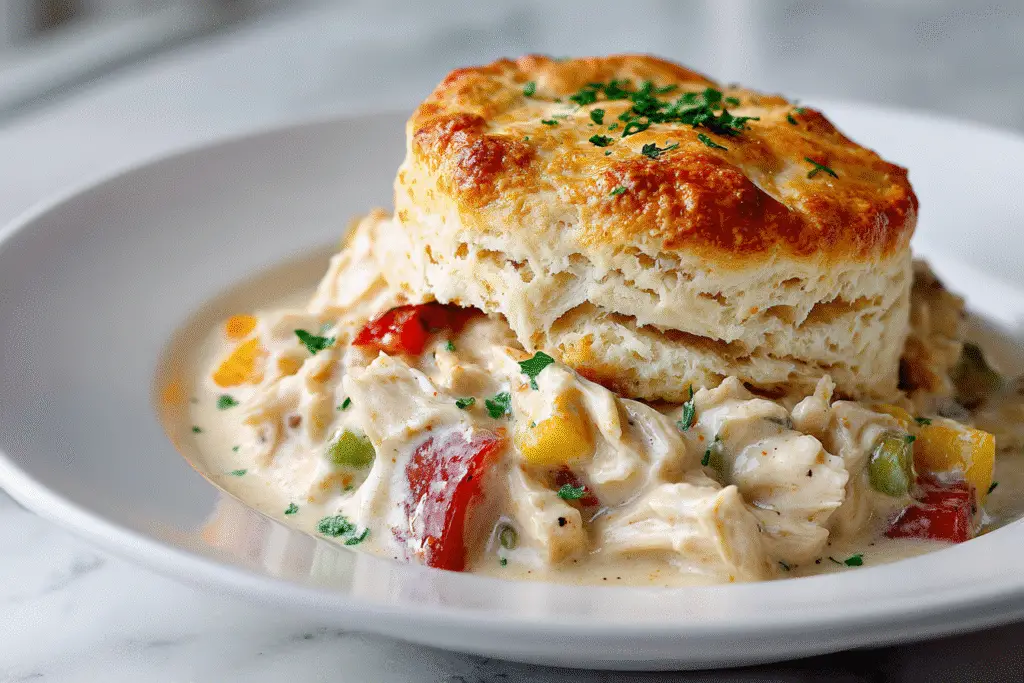Chicken and Biscuit Pot Pie Recipe