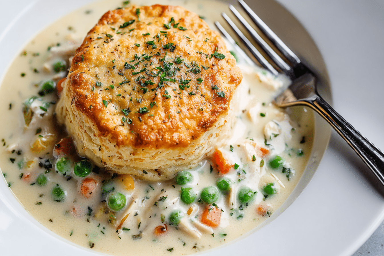 Chicken and Biscuit Pot Pie Recipe - Recipe Image